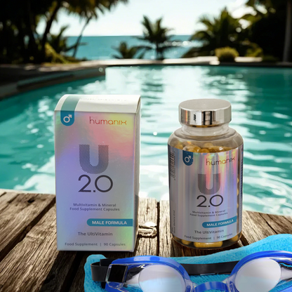 U 2.0 for Men - Premium Multivitamin Supplement  Supports Energy, Testosterone Levels, Recovery & Mental Clarity