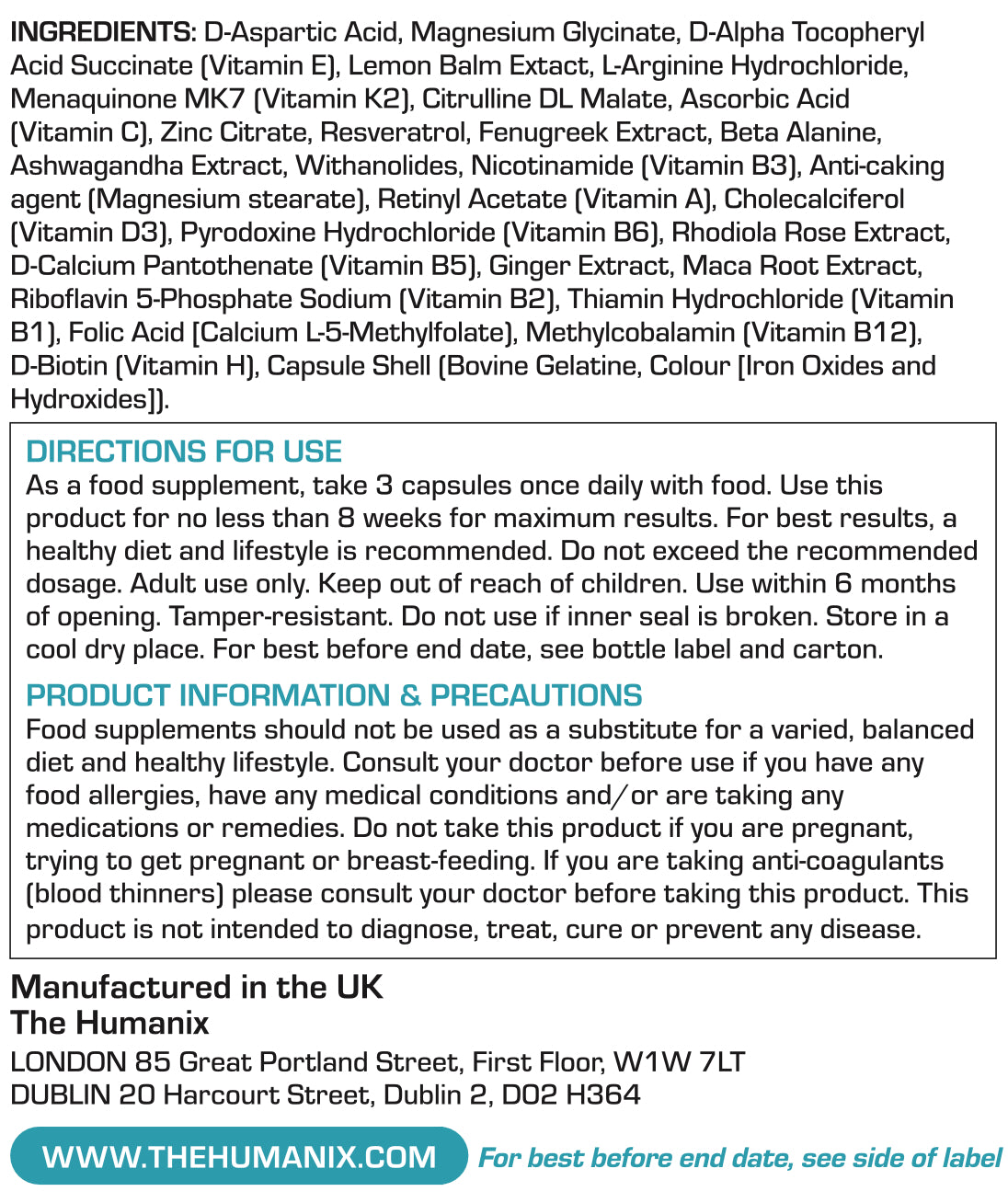 U 2.0 for Men - Premium Multivitamin Supplement | Supports Energy, Testosterone Levels, Recovery & Mental Clarity