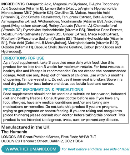U 2.0 for Men - Premium Multivitamin Supplement  Supports Energy, Testosterone Levels, Recovery & Mental Clarity