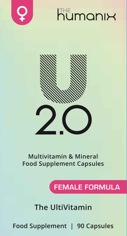 U 2.0 for Women - Premium Multivitamin Supplement  Hormone Balance, Energy, Skin Health & Stress Support