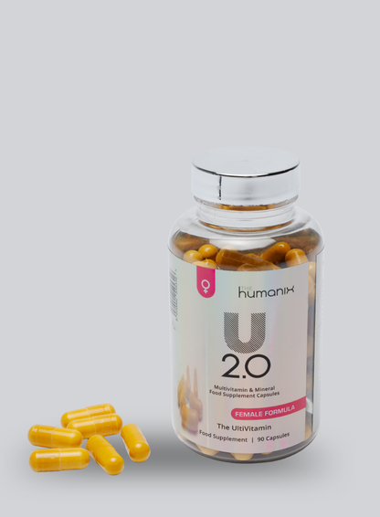 U 2.0 for Women - Premium Multivitamin Supplement  Hormone Balance, Energy, Skin Health & Stress Support