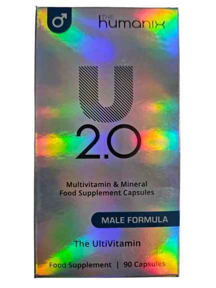 U 2.0 for Men - Premium Multivitamin Supplement | Supports Energy, Testosterone Levels, Recovery & Mental Clarity